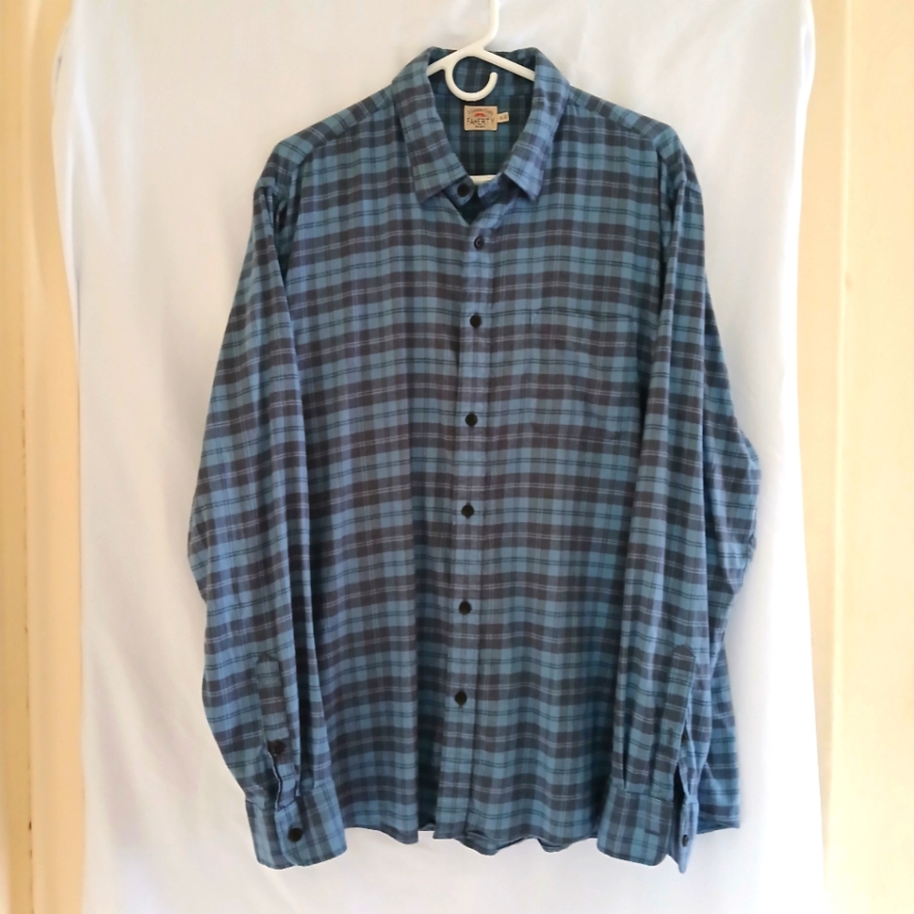 Faherty All Season Plaid Flannel Shirt
